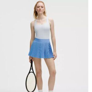Luluemon Varsity High-Rise Pleated Tennis Skirt Size 6 New With Tags Blue